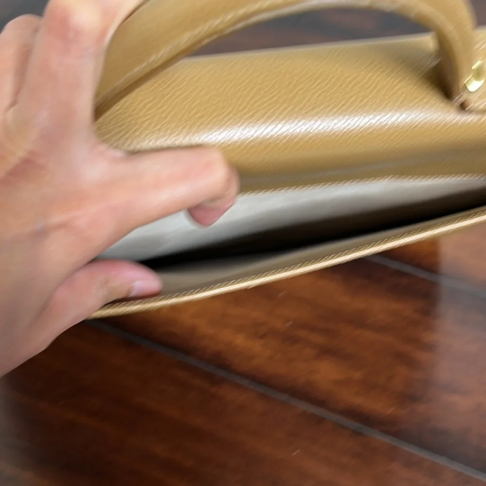 COACH CARAMEL CLASSIC MADISON DRAKE PINNACLE BRIEFCASE BAG MADE IN ITALY… - Picture 11 of 17